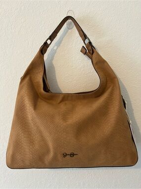 Jessica Simpson tan Textured Hobo Shoulder Bag